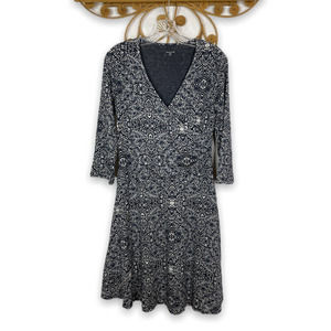 Garnet Brianna Surplice Knit Dress sz M